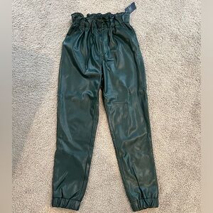 Abercrombie Leather Joggers